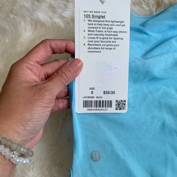 Lululemon Athletica Blue Sleeveless Tank Top - Picture 3 of 3